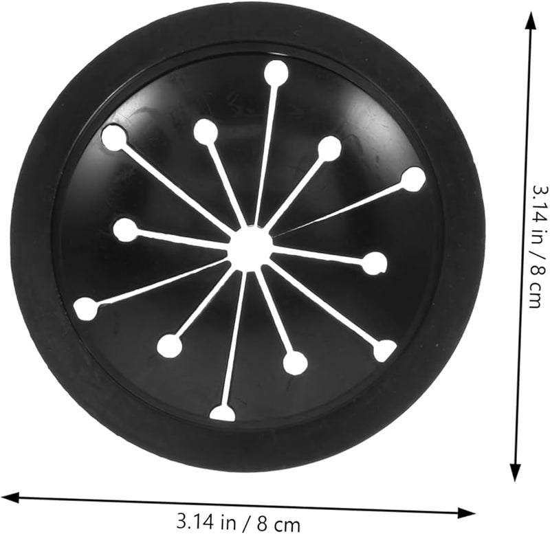2Pcs Black Garbage Disposal Splash Guard Removable Sink Baffle Durable Easy Install - Image 3